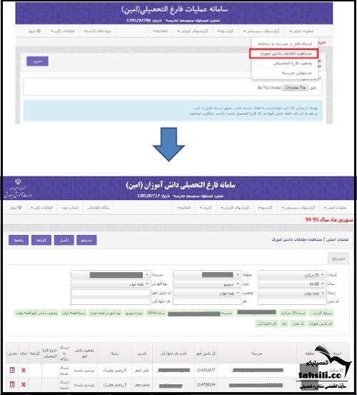 مراحل صدور مدرک فارغ التحصیلی در سامانه امین 